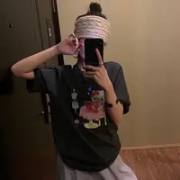 （臭美凯蒂）韩国热门款！走量短袖韩系kit撞色短袖T！直喷工艺！C633