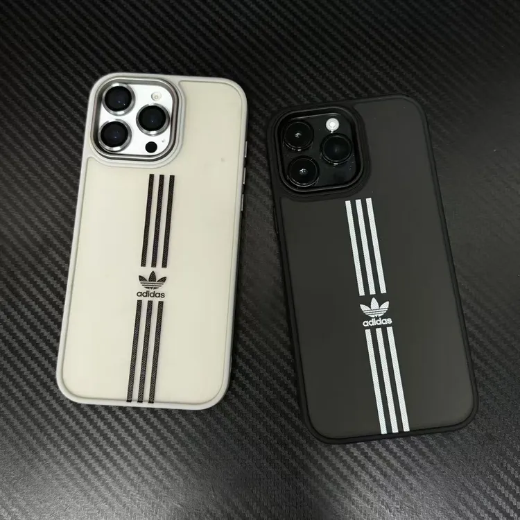 个性简约条纹ad适用iPhone16promax手机壳15苹果14肤感13磨砂17