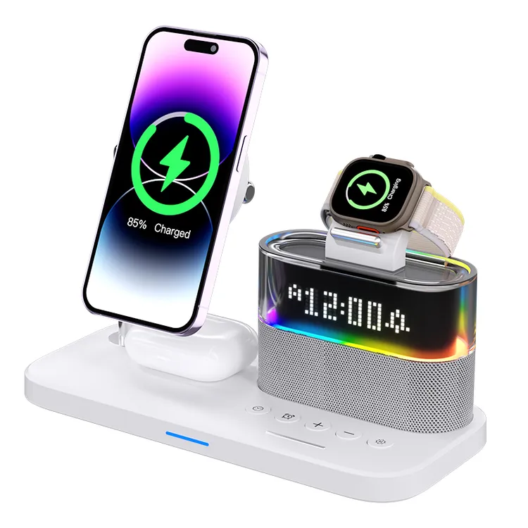 毕业礼物苹果华为五合一充电器磁吸快充手机耳机手表QI2认证13-16