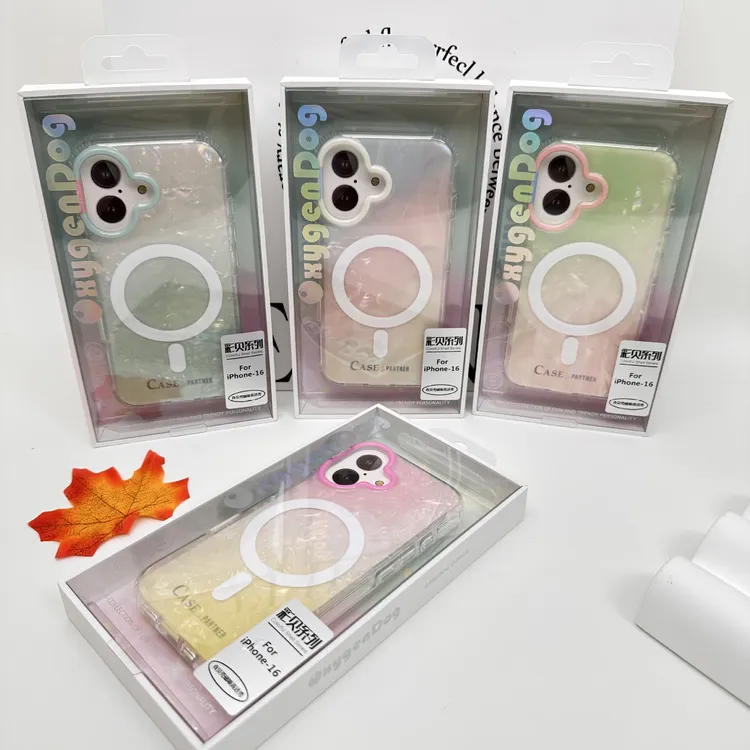 潮牌氧气狗彩贝第二弹系列适用iP17promax磁吸手机壳防摔16