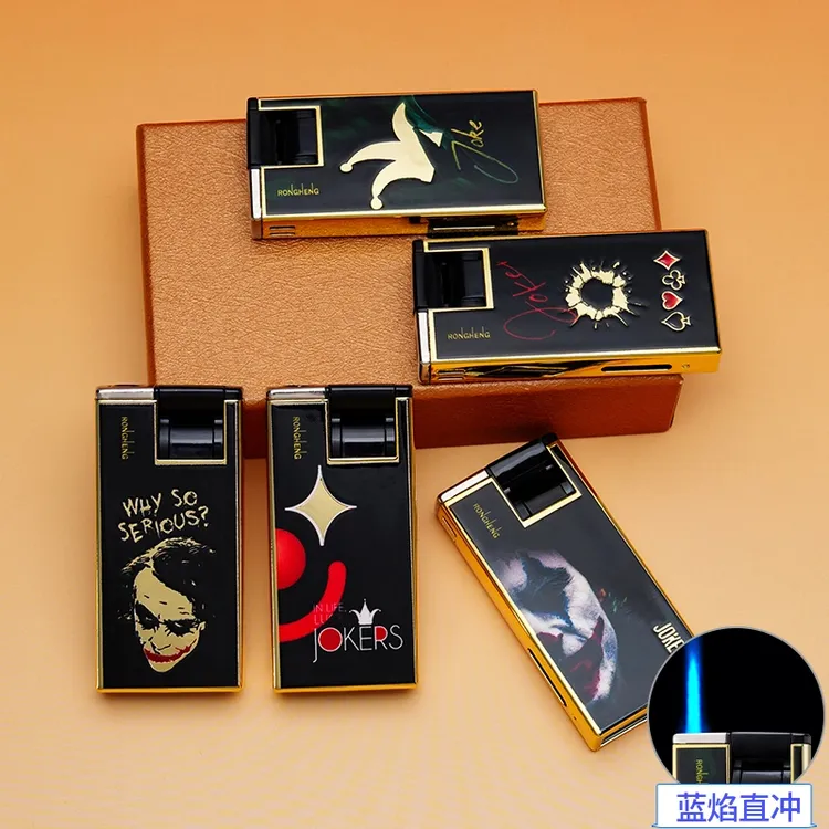 2025新款防风打火机可充气金属防爆直冲蓝焰拉杆高颜值商超