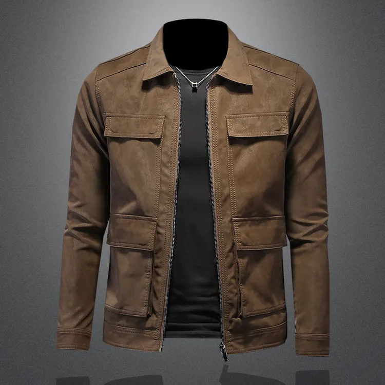 Vaesric Poseidon/瓦萨琪波塞冬冬季欧洲站百搭复古绒夹克男装