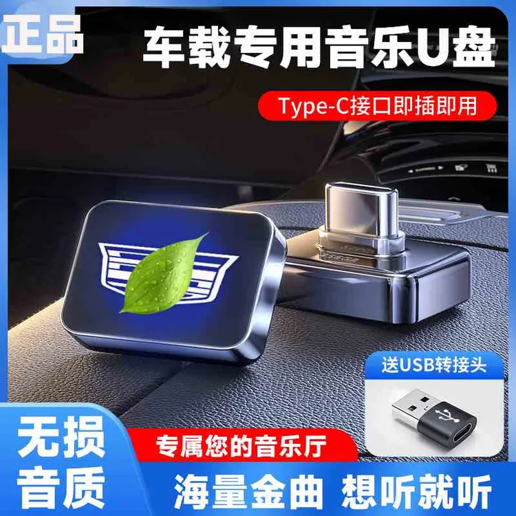 适用凯迪拉克XT4/XT5/XT6/CT4/CT5/CT6/GT4/XTS/锐歌汽车车载U盘