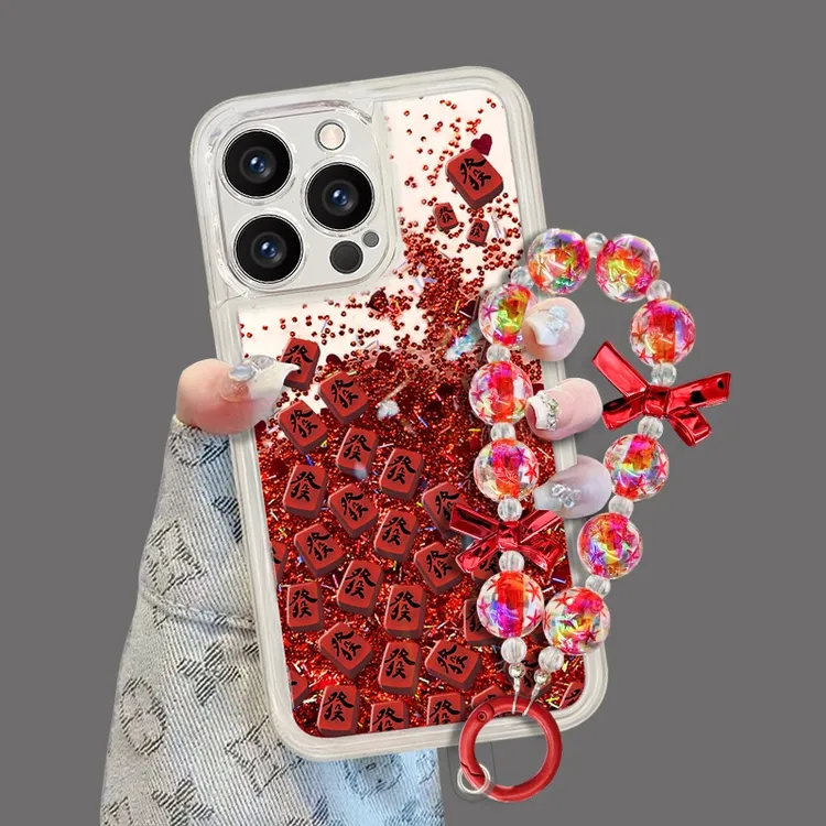 满屏發适用苹果vivo华为oppo小米iPhone16流沙壳全包手机壳