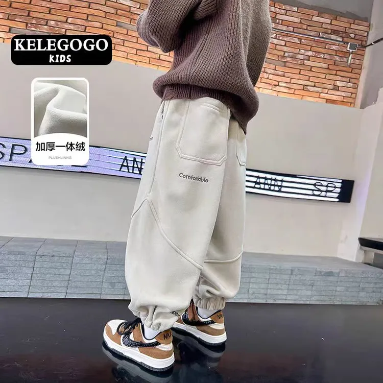 男童长裤百搭宽松运动裤春秋秋冬休闲休闲裤