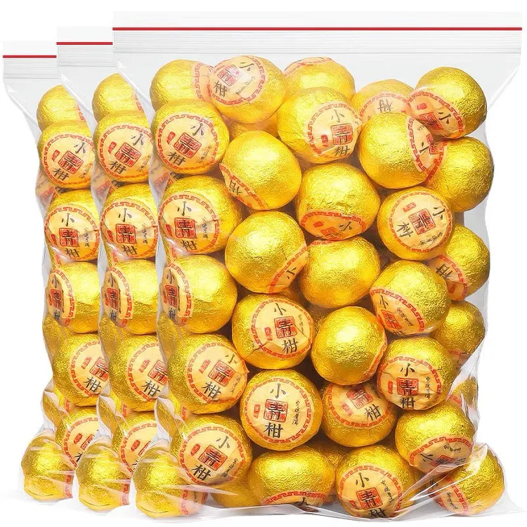 正宗广东新会小青柑普洱茶宫廷茶熟茶生晒陈皮柑普茶袋装批发