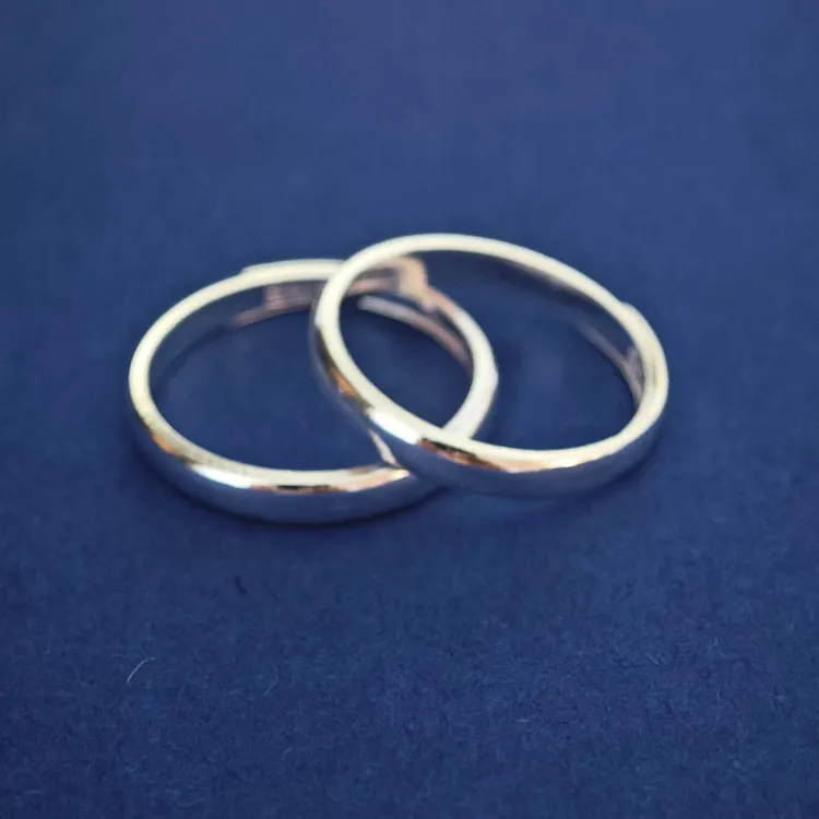 足银戒指 蒙古银饰素戒男女百搭款