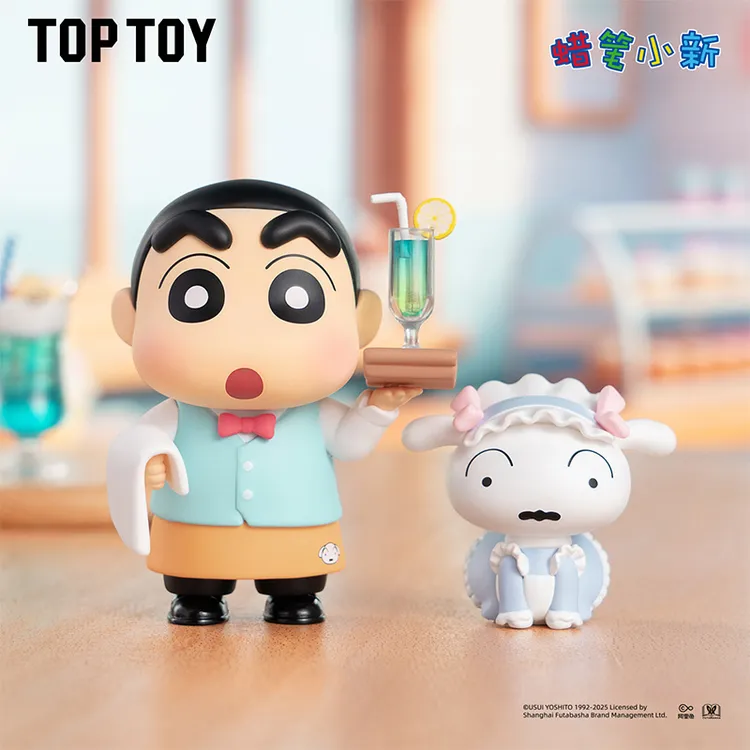 TOPTOY正版蜡笔小新美味春日部系列手办盲盒办公摆件送朋友礼物
