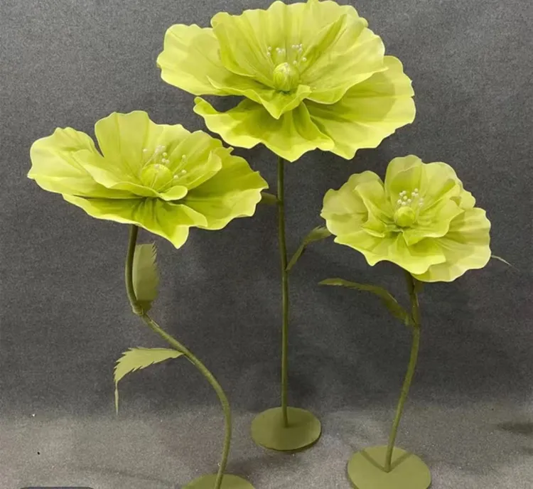 网红橱窗装饰婚庆立杆纸艺花影楼杂志广告拍摄布置婚礼路引道具