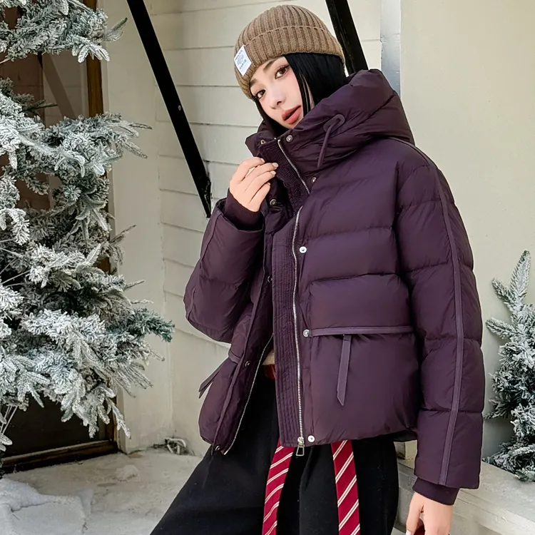 【原创设计款】欧货新款爆款2025羽绒服女短款秋冬潮流082时尚百搭