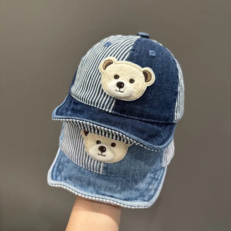 【软萌小熊】宝宝卡通软檐鸭舌帽婴幼儿春秋季户外防风保暖棒球帽韩