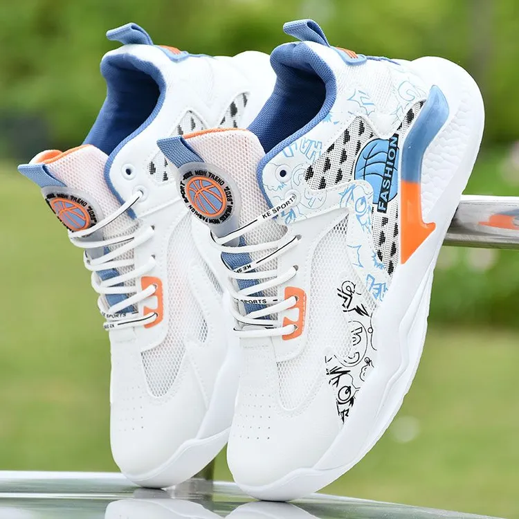 男鞋网红高帮板鞋春夏皮面防水休闲鞋软底轻便舒适鞋子男款夏季男