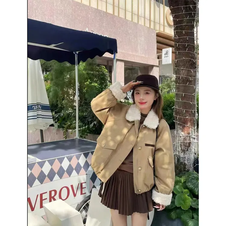 【露思同款羽绒服】2025冬季新款美式复古休闲派克羽绒服8879