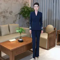 BYGB【锦城画满】-2025秋季新款中式蔷薇刺绣银丝盘绣重工套装2907