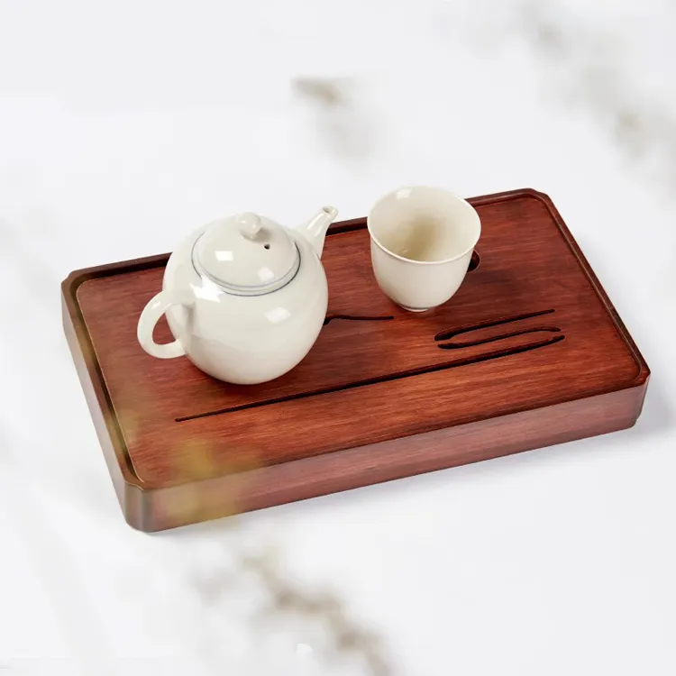 家用简约中式茶道长方形竹制干泡盘重竹泡台茶托盘小型创意复古