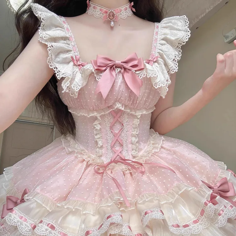 (实体店正品 官方合作店)小芙蝶新色现货 心动玩偶芭蕾风 JSK原创