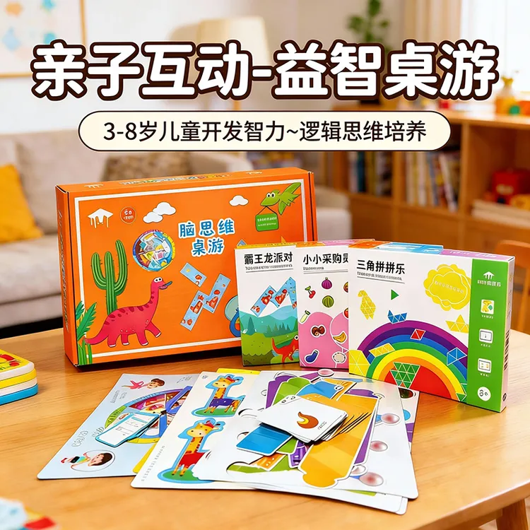 3-6岁儿童益智早教启蒙桌游益智逻辑思维训练亲子对战专注力培养