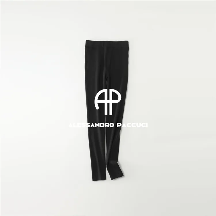 AP洛哥53291KJ【加绒踩脚】设计松紧腰简约时尚休闲百搭瑜伽裤/女装