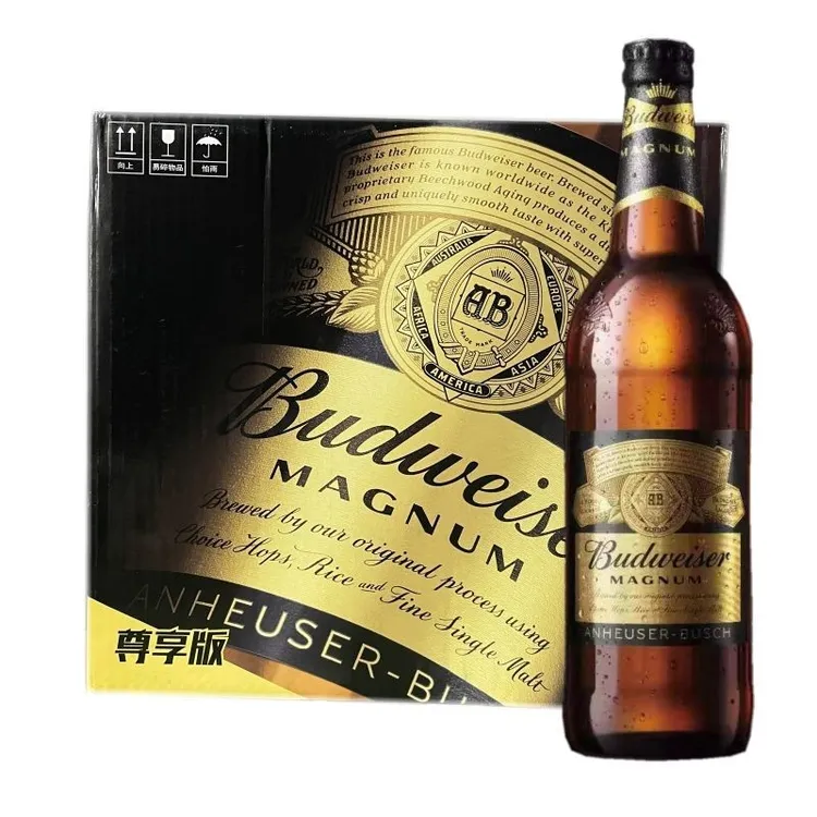 日期超新鲜国产百威黑金尊享版高度数啤酒整箱600ml*12瓶 酒水节