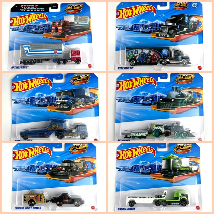 HYT56风火轮孩之宝联名变形金刚轨道运输拖车系列男孩玩具