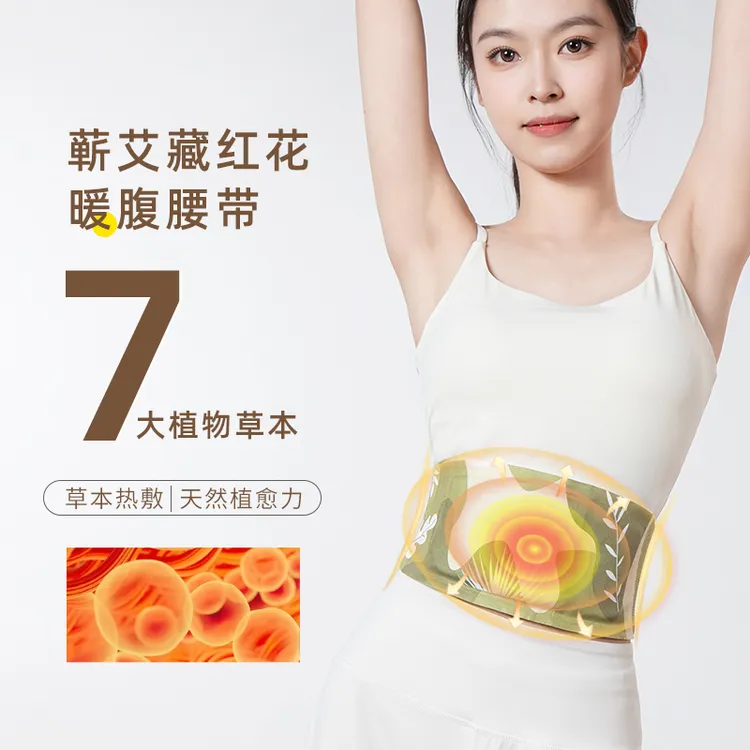 枝兮元热敷蕲艾藏红花暖腹暖腰带暖腰宝温暖护腰送女友惊喜礼盒装
