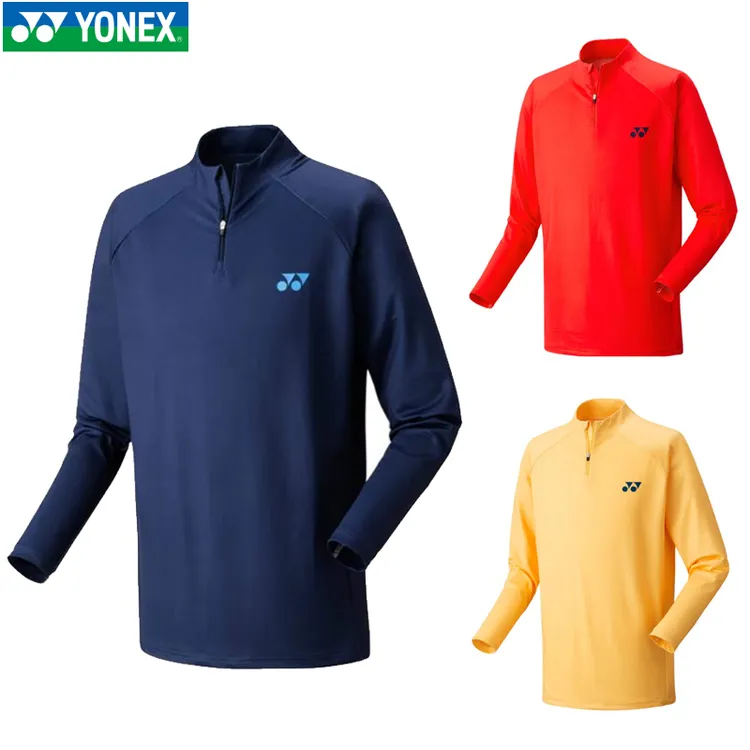 新款尤尼克斯YY羽毛球服运动服上衣长袖卫衣舒适轻便YM0037EX