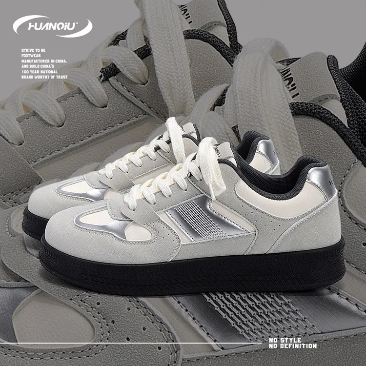 HUANQIU/环球舒适春季款男鞋2026新款复古简约时尚复古百搭休闲鞋