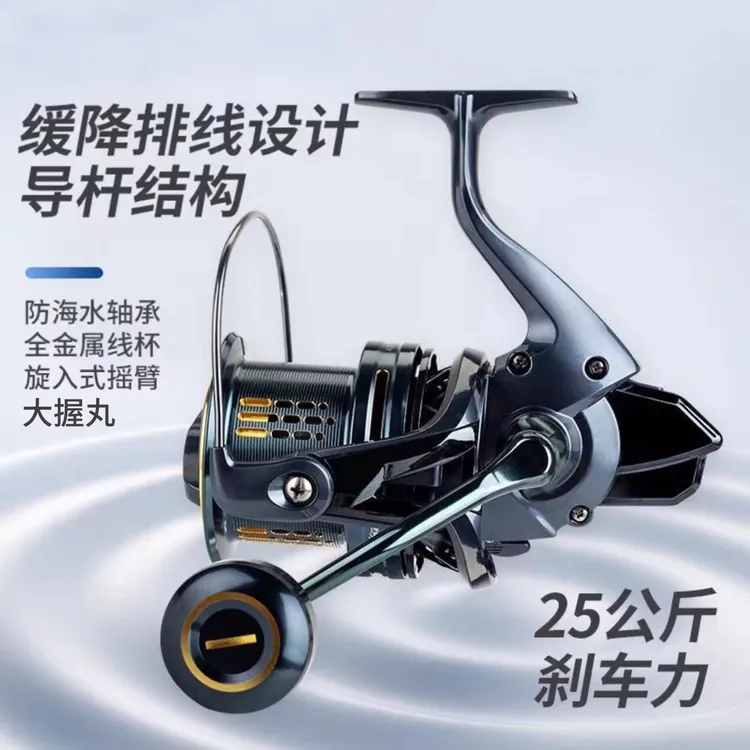 双导杆结构麻花轴承缓降紧密排线耐腐蚀防海水远投轮锚鱼