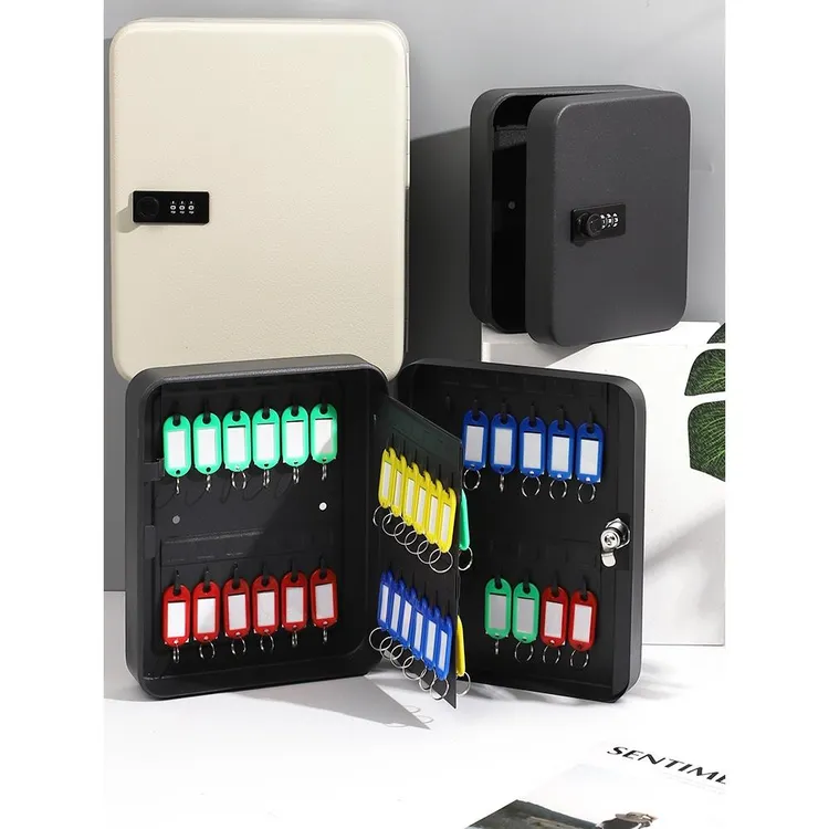 家用密码钥匙箱壁挂式钥匙管理箱房产中介物业汽车钥匙柜挂墙