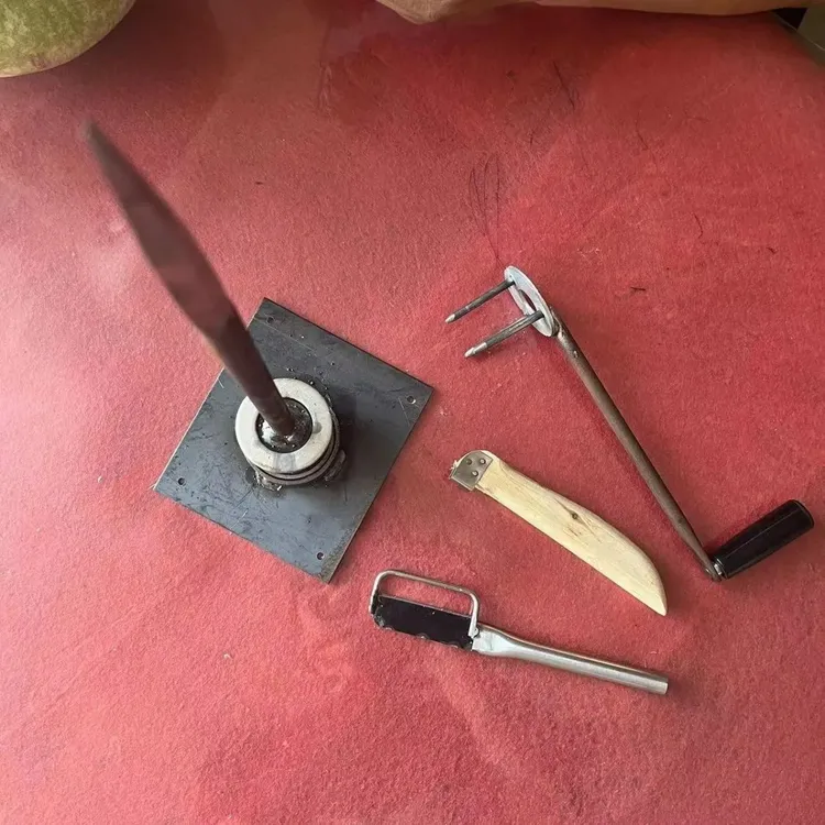 旋葫芦条工具含双条旋子打皮刀摇把底座