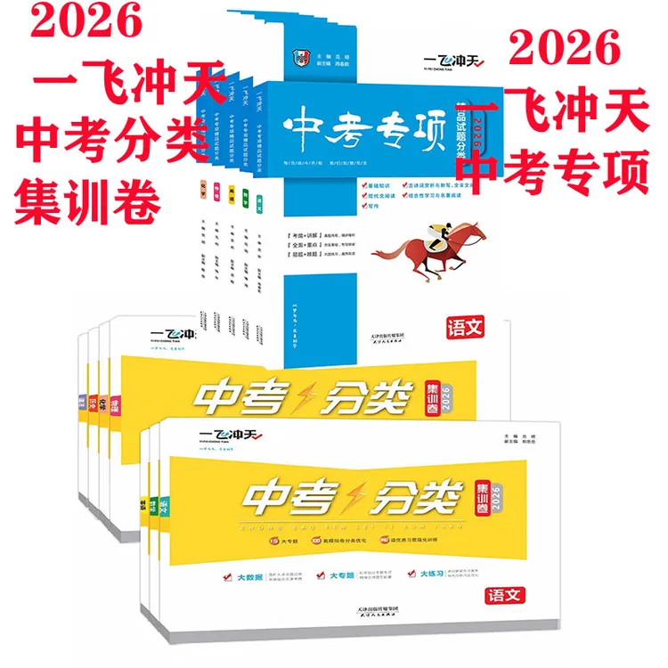 2026一飞冲天中考专项+中考分类卷语文数学英语物理化学历史道法
