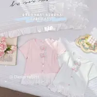 【Dannirabbit】*洋气花边+立体蝴蝶结*女童汉服T恤 X-7219