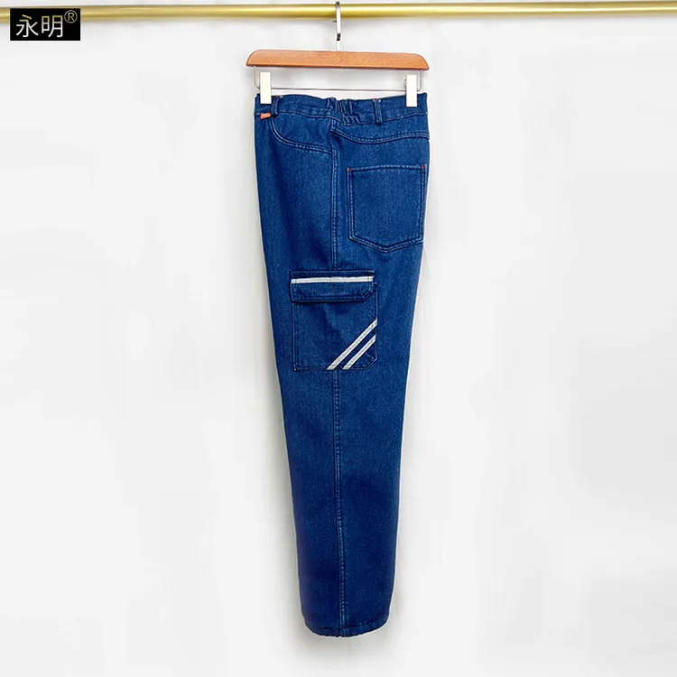 LZ牛仔蓝棉裤内胆不可脱卸劳保工人劳动建筑建设工作裤