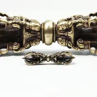 珑法观物-合金铜帕拉杵王金刚杵摆件（复刻工艺品）