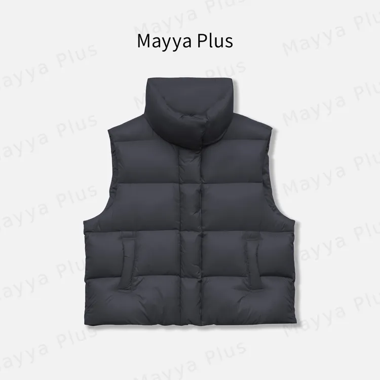 【轻盾马夹】Mayya Plus麦芽定制气质显瘦流光风羽绒马夹女32546773