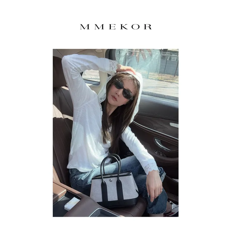 MMEKOR“日光缪斯”T恤 2025新款千金玛德琳精致时髦上衣 89533