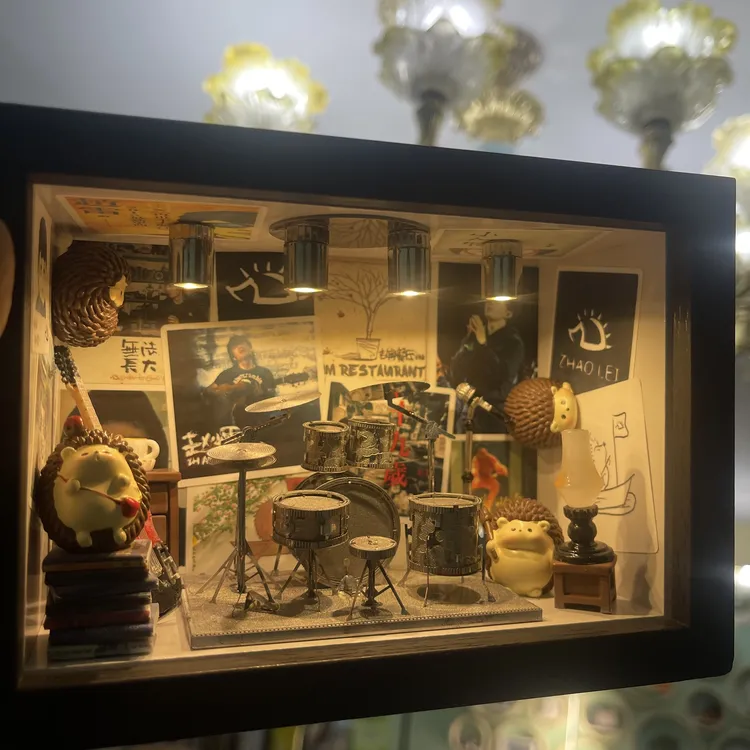 【升级版】赵雷的小屋赵雷手工DIY相框微缩成品材料包模型摆件