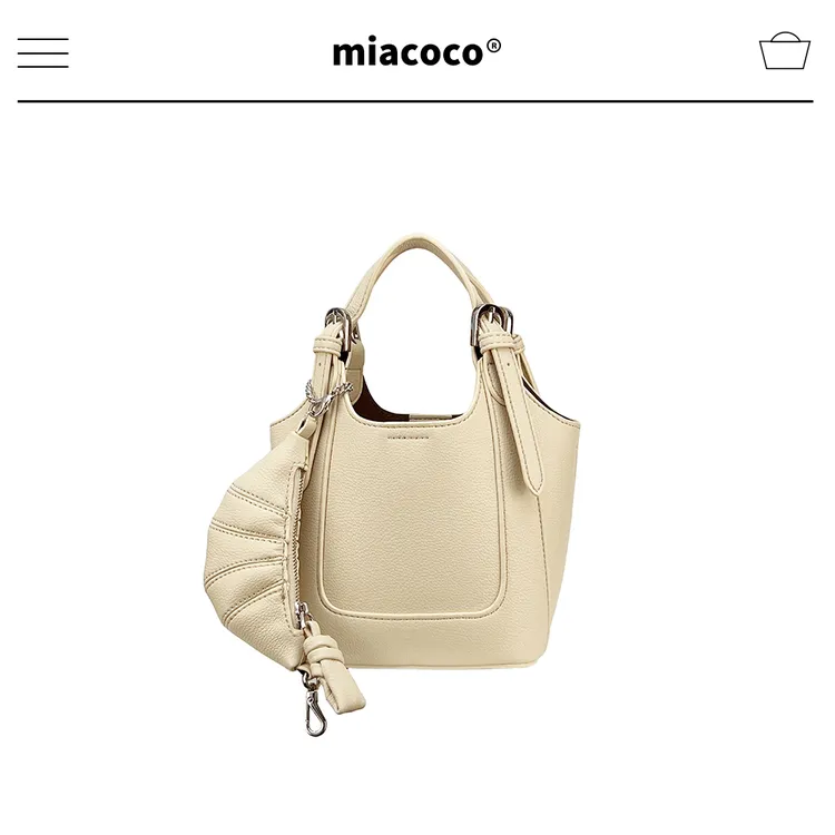 Miacoco【碳水快乐】水桶菜篮包 2025新款包手提子母包单肩包斜挎包