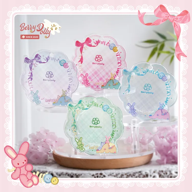 草莓宇宙花花幼稚园谷美亚克力吧唧托保护套吧唧展示砖莓谷