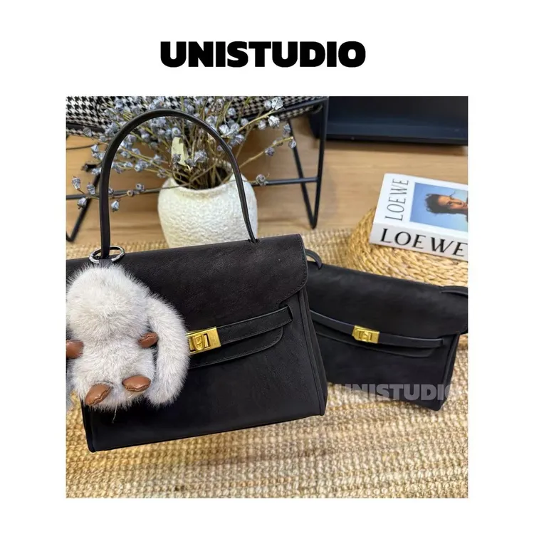 秋冬大容量日常通勤包包女2025新款高级感复古时尚单肩斜挎凯莉包