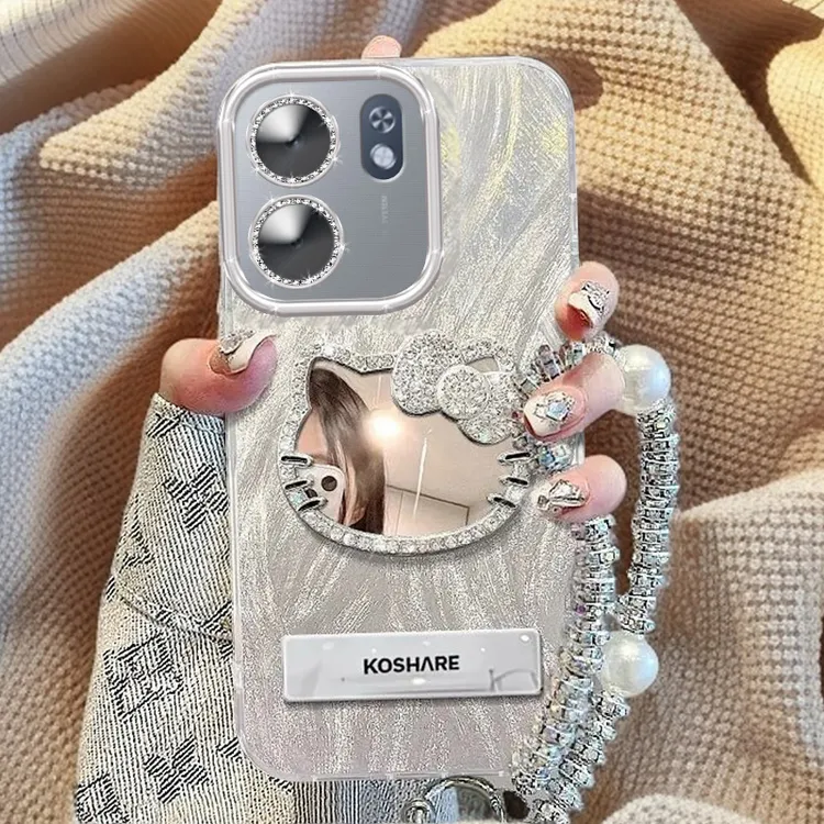 全包摄像头OPPOA5x手机壳KT猫镜子PKW110软壳全包a5x羽纱新款高级