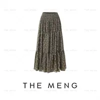 THE MENG【步步生花】优雅通勤印花百搭显瘦半身裙#M253Q0911