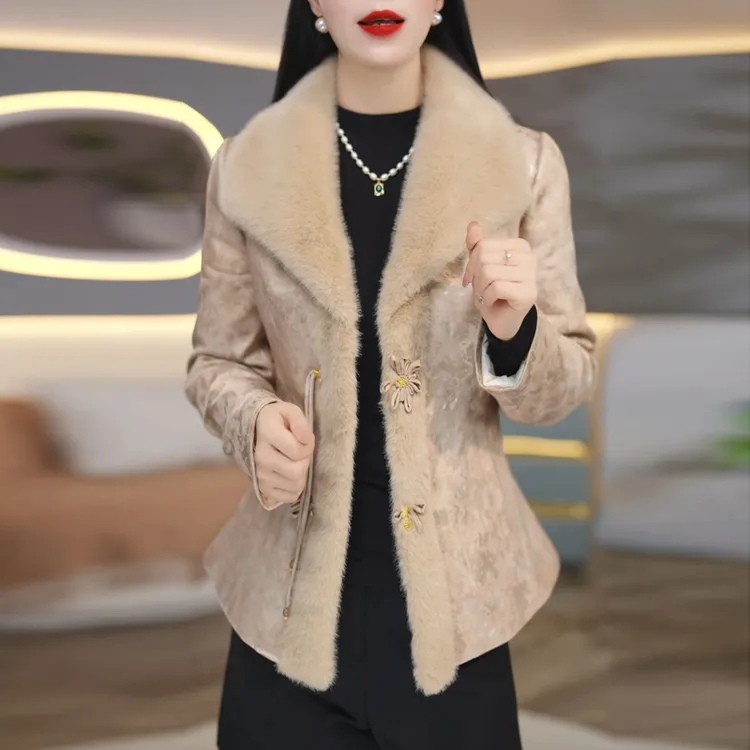 中式简约复古时尚短款羽绒服女2025冬季新款高端精致加厚保暖外套