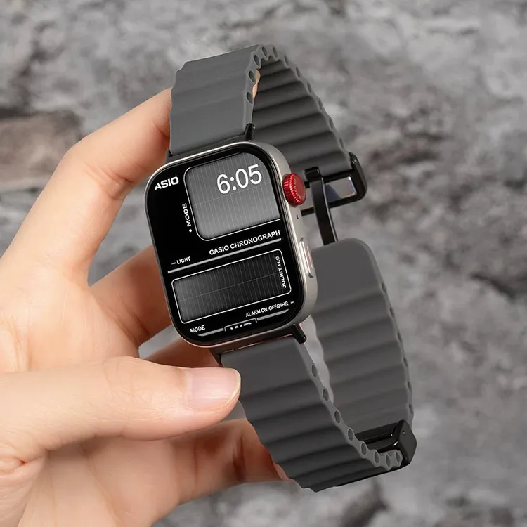 适用华为watch fit4硅胶磁吸表带fit4pro硅胶腕带FIT3夏季运动款