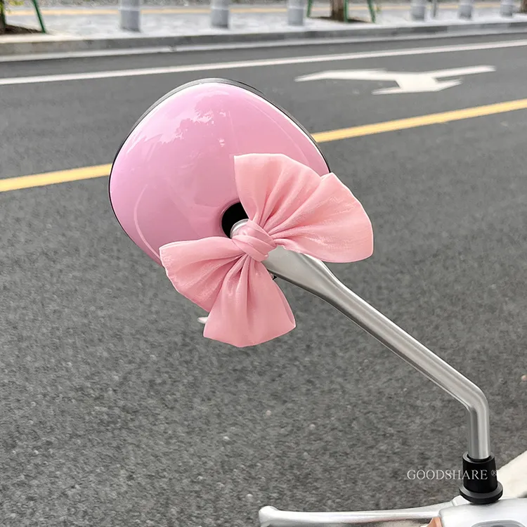 电动车后视镜通用蝴蝶结高颜值适用于爱玛雅迪台铃电瓶车反光镜子