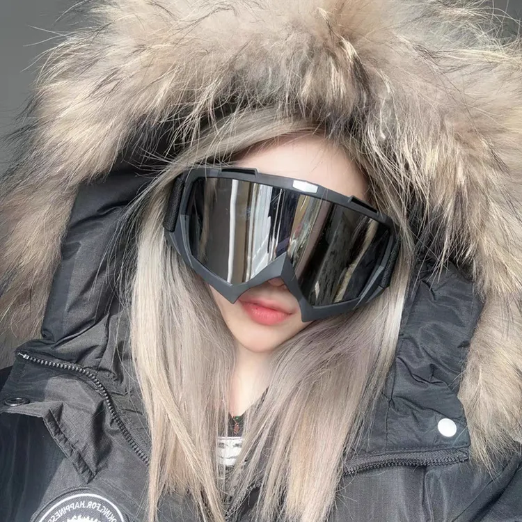 越野户外滑雪镜摩托车炫彩风镜防风沙骑行登山复古护目镜运动墨镜