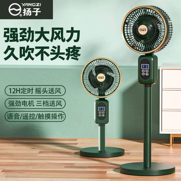 扬子2025新款空气循环扇家用台地两用静音立式电扇大风力电风扇