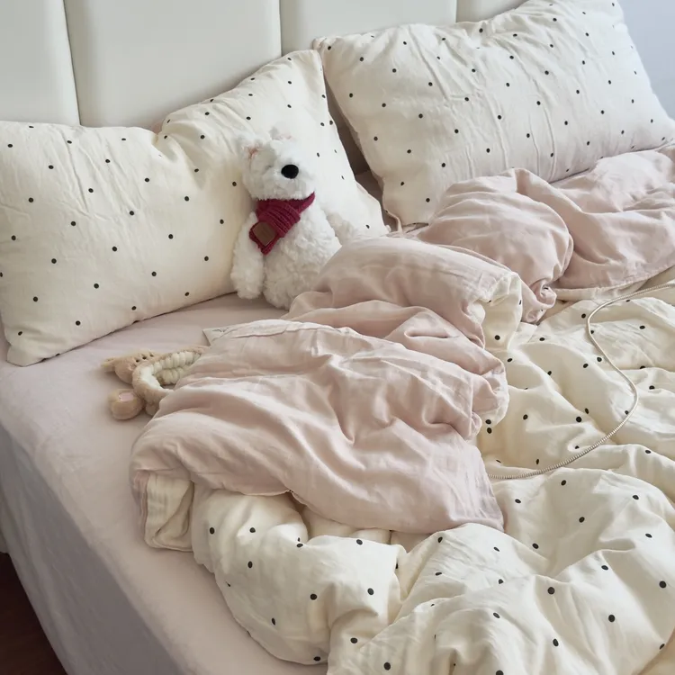 秋季A类全棉双层纱四件套三件套碎花100%纯棉床上用品柔软糯舒适