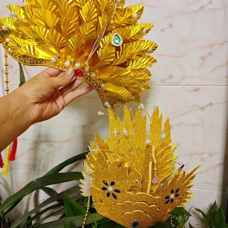 创意DIY  凤冠  材料包含制作教程
