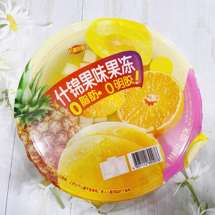 好趣超大果冻1000g巨型什锦果味果肉果冻儿童零食小吃聚餐礼物
